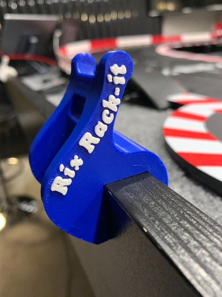 Rix Rack-it Slot car controller holder (Blue U mount)