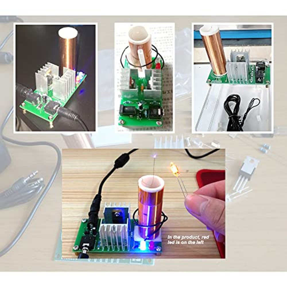 DIY For Tesla Coil Kit for Electronics Learning with Musical Plasma Effects