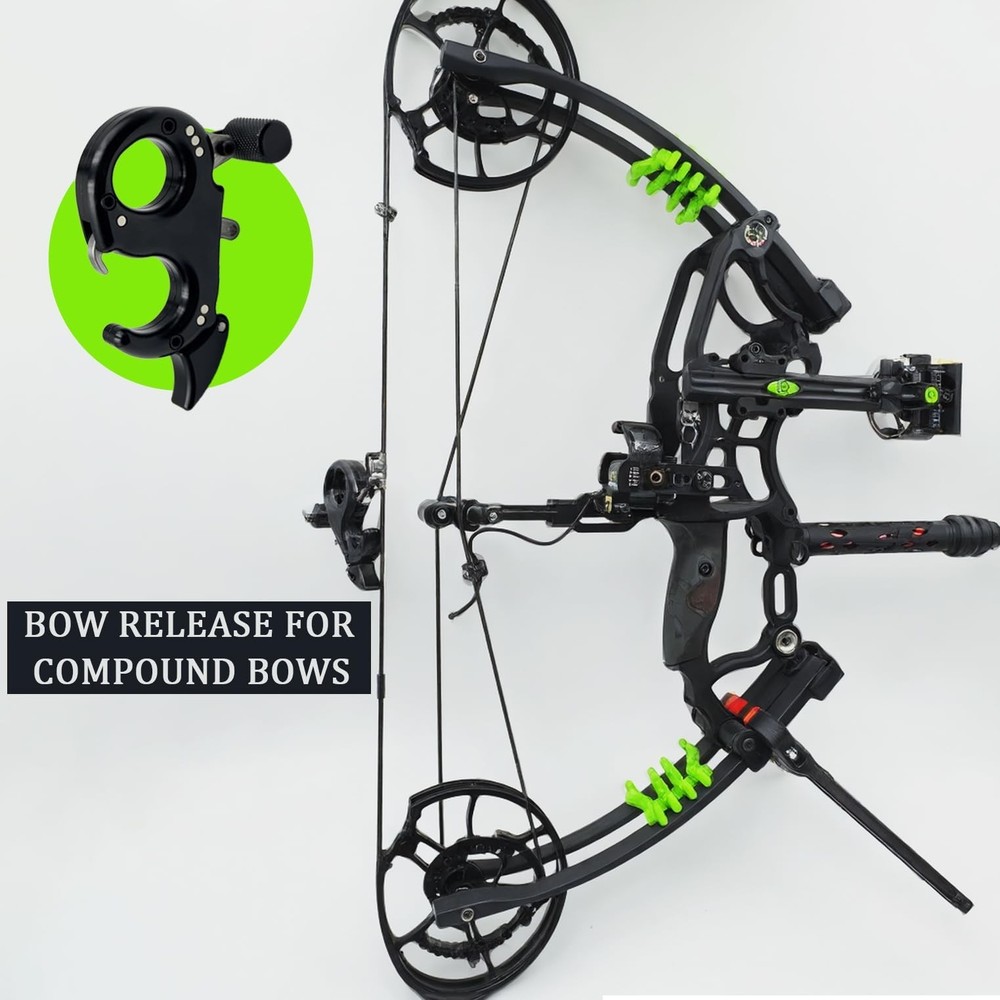 Bow Release for Compound Bow 360° Rotatable Thumb Release for Compound Bow