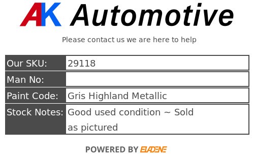 Renault Zoe EV 2012-2019 Glove Box Storage Comaprtment