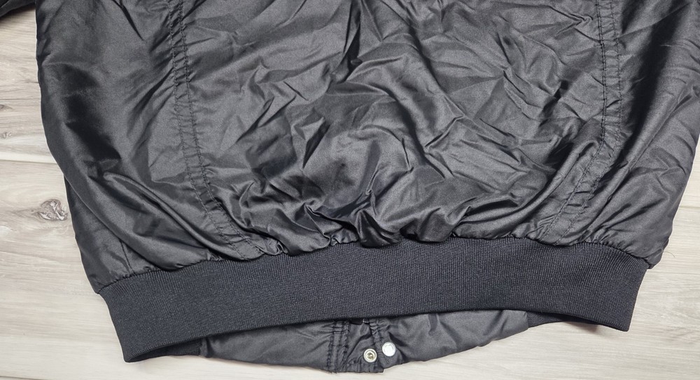 Swingster John Deere Jacket Men Med Black Snap Front Pockets Vintage
