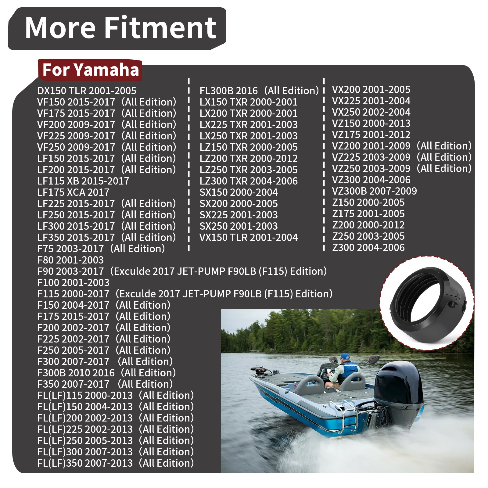 68F-42753-00-00 For Yamaha Outboard Marine Rigging Hose and Cables Fastener