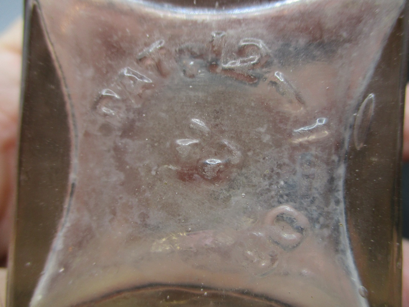 🖋️🖋️🖋️Vintage 1900 Embossed Diamond Ink Co. Milwaukee Square Bottle 🖋️🖋️🖋️