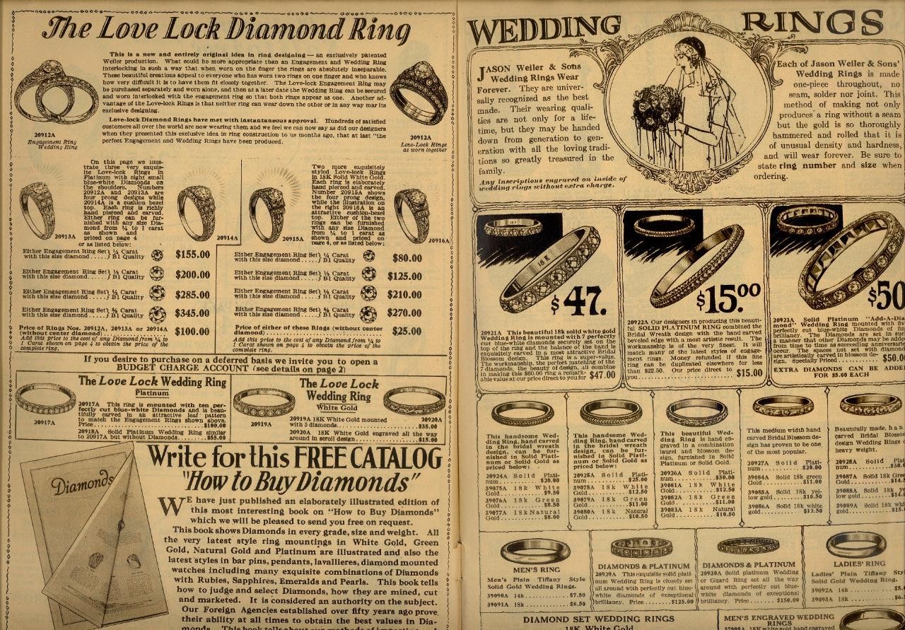 1920s Antique Catalog/Order Form "JEWELRY WATCHES SIVER PURSES CLOCKS" VG Boston
