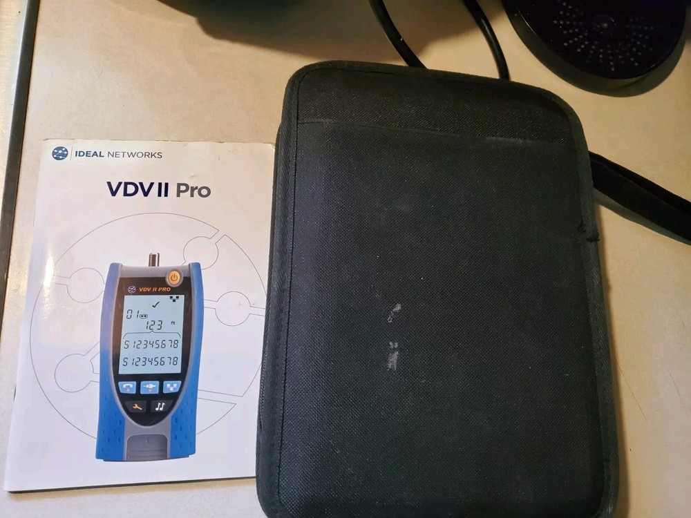 IDEAL NETWORKS VDV II PRO CABLE VERIFIER Tester & Cables Case Attachments