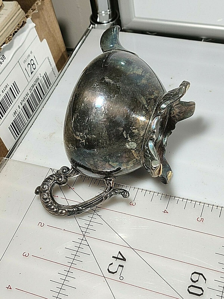 Silver Plate Pitcher Creamer and Sugar