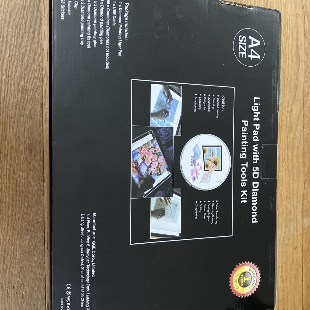 Light Pad With 5D Diamond Painting Tools Kit