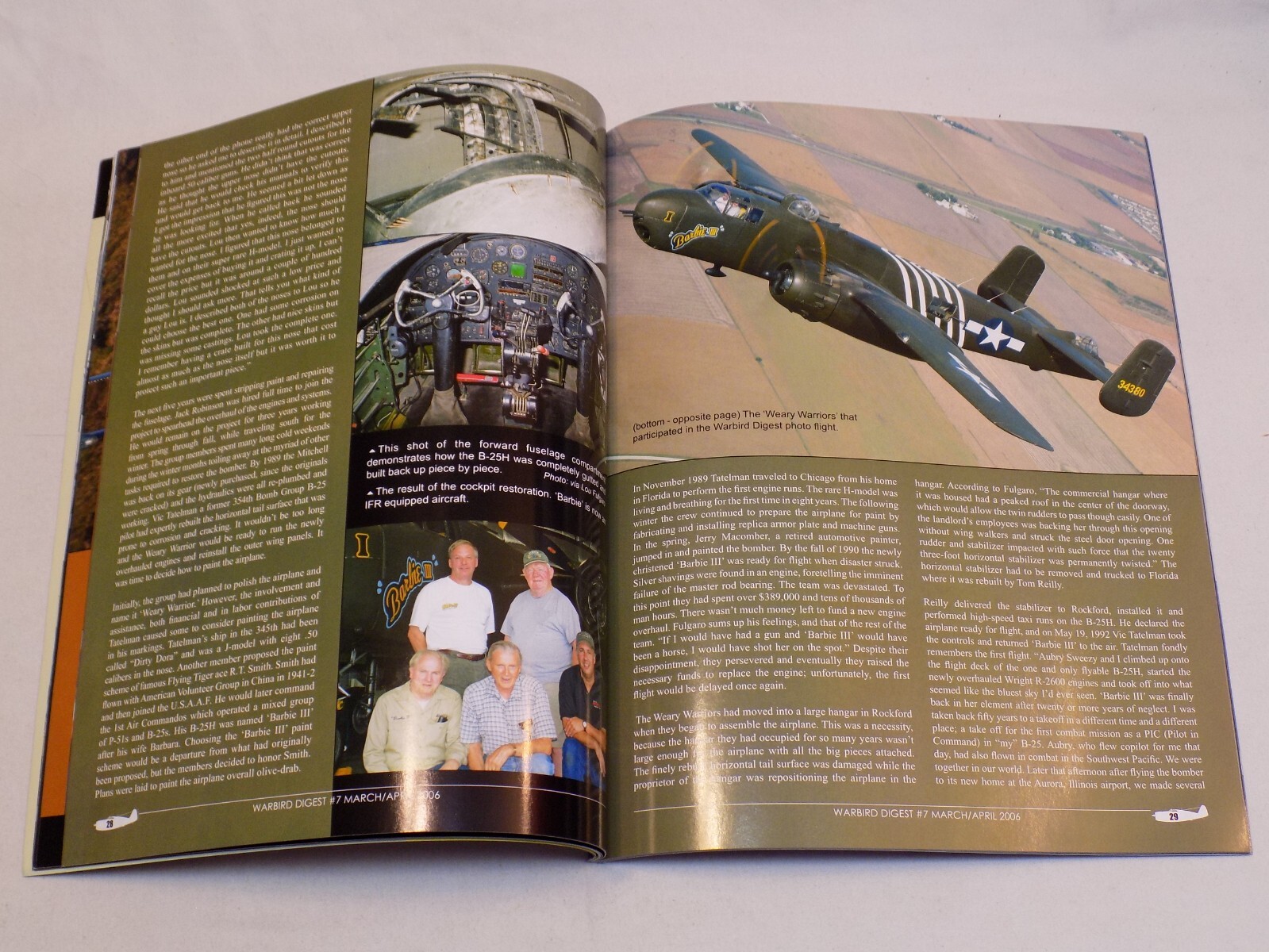 Warbird Digest 7 Magazine Mar Apr 2006 Normandy Spit F-4 Phantom FiFi CAF Fleet