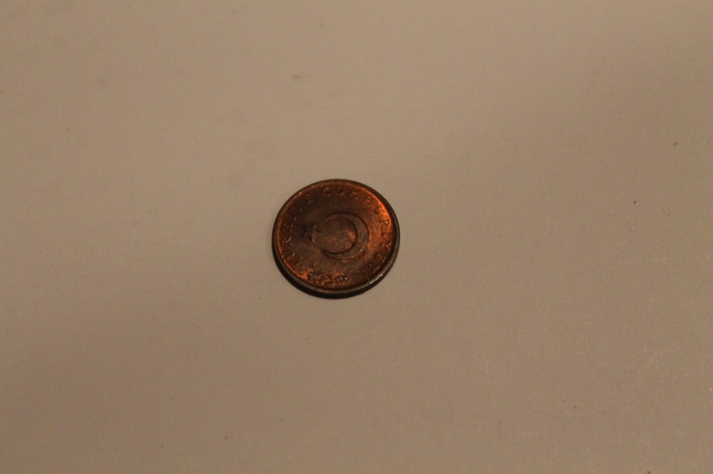 TURKISH 1 KURUS 1971 COIN