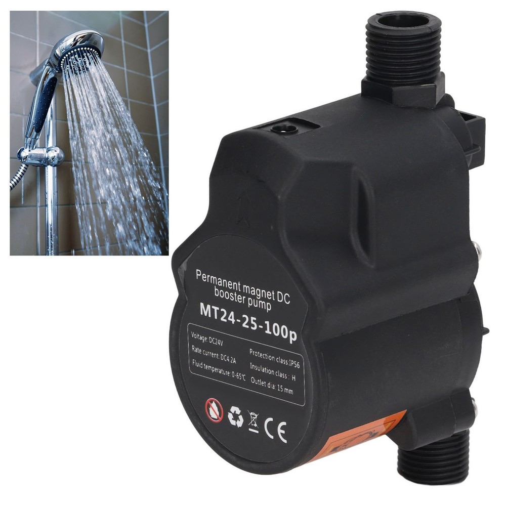 UK Plug Pump Automatic Water Pressure Shower Boosting Recirculating