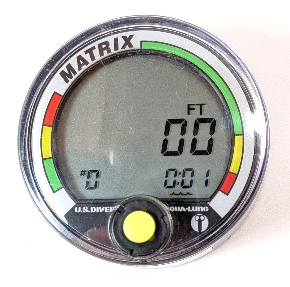 US Divers / Aqua Lung Matrix Scuba Dive Diving Computer Puck Module with Manual