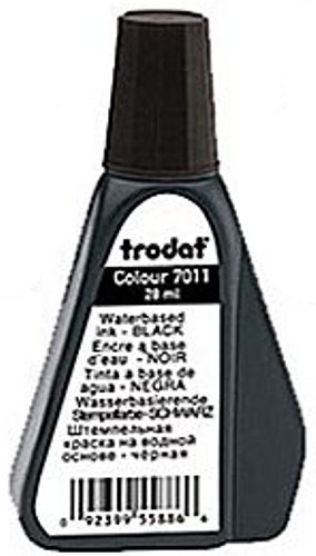 Trodat & IDEAL Refill Stamp Ink, 1 ounce Bottle, BLACK INK