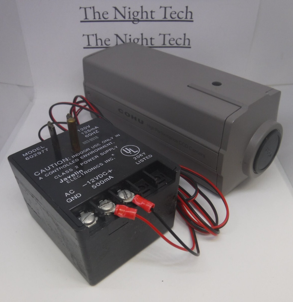 COHU High Performance CCD Camera 4915-2000 w/ Power Supply