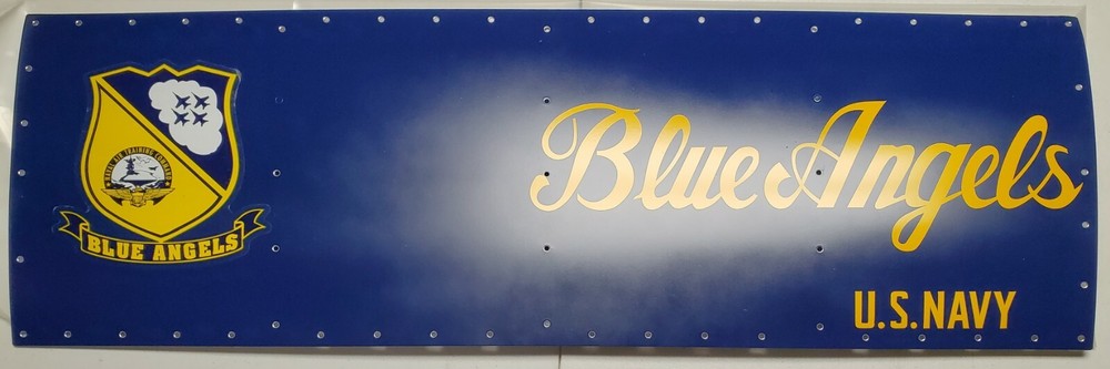 F-18 Nose Art Blue Angles panel 36x12