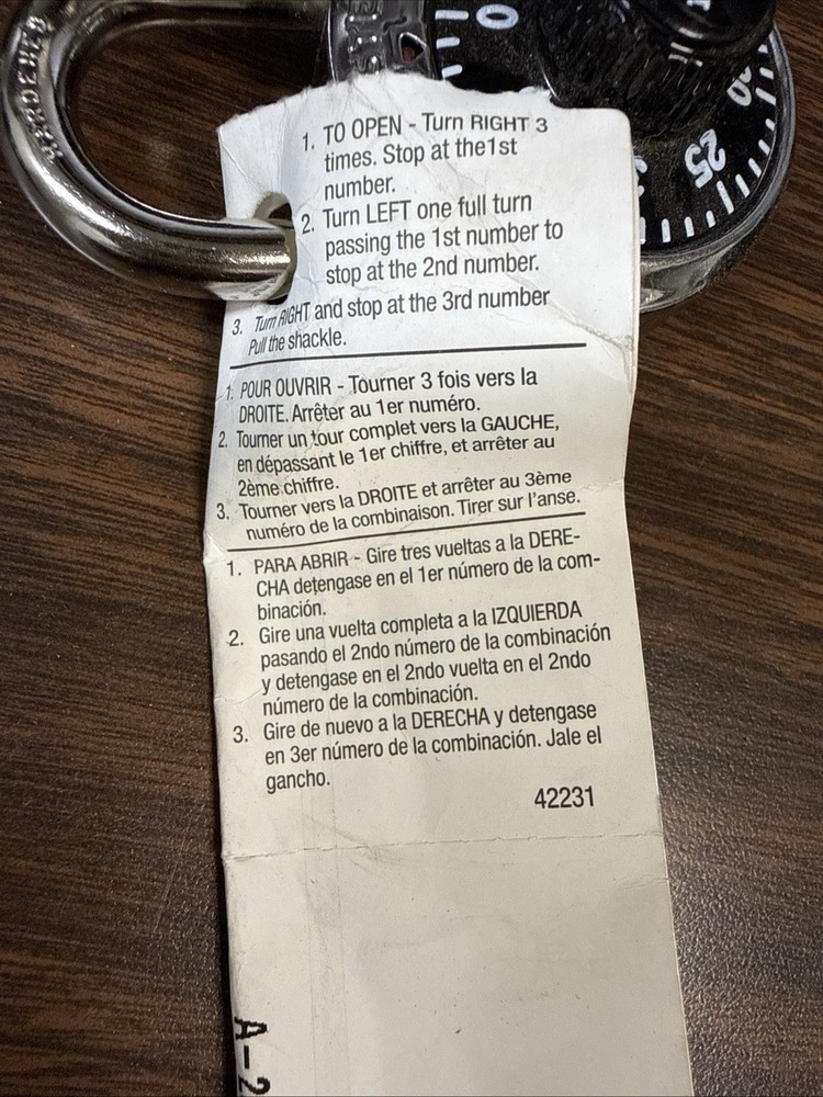 Master Lock 1525 Combination 2 Padlocks
