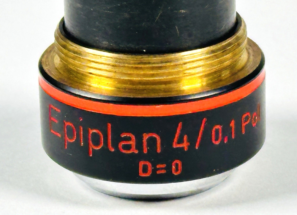 Carl Zeiss Epiplan 4/0.1 Pol D=0 Reflected Light Microscope Objective