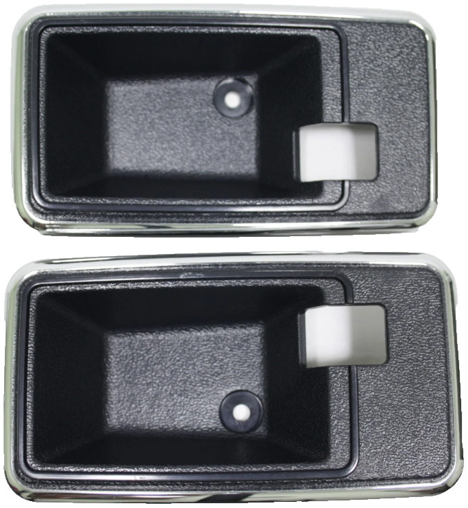 1978-1982 Corvette Interior Door Handle Latch Surround Bezels Pair Dark Blue NEW