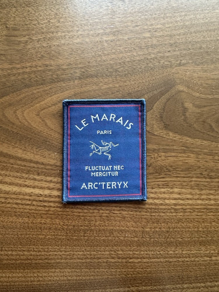 Arcteryx Patch Paris from Le Marais Flagship Store Opening