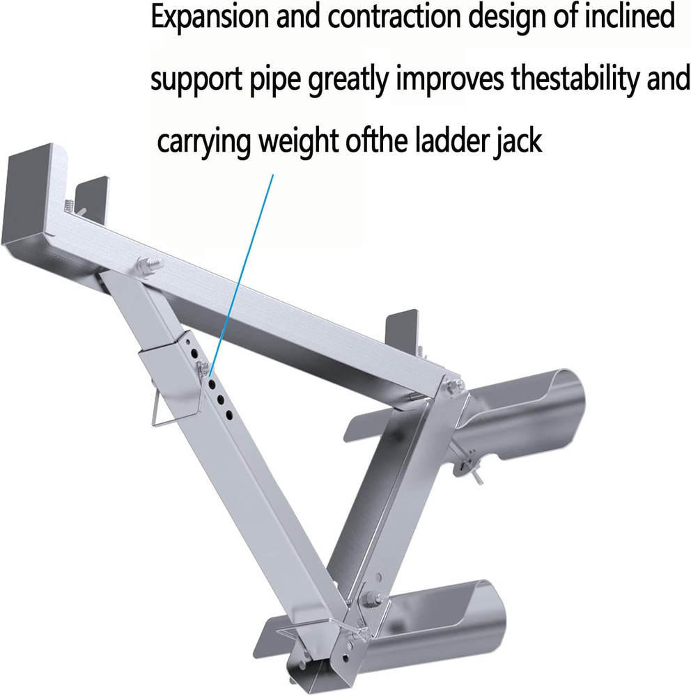 Durable Ladder Jacks for 20" Width - 2-Rung Stability (1 Pair)