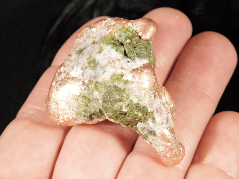 Heavy Solid 100% Natural COPPER NUGGET or Native Copper Float Michigan 103gr