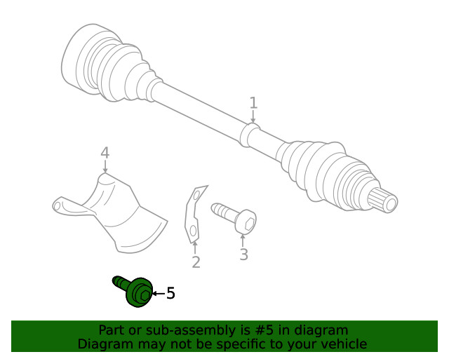 Genuine Audi Shield Bolt N-912-032-02