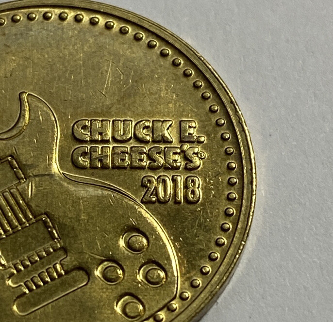 Chuck E. Cheese 2018 Token - Short Printed & HTF