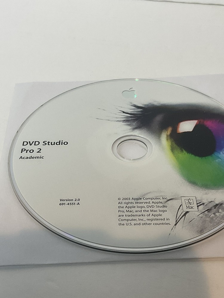 Apple DVD Studio Pro 2 Authoring Software & Tools | Mac OSX | Academic OEM