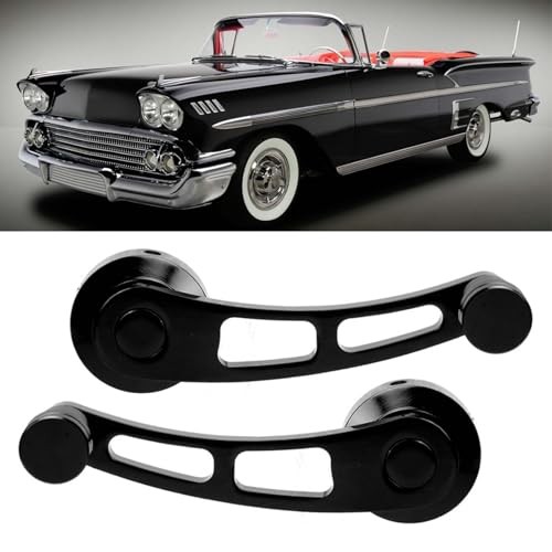 2Pcs Window Handle Window Riser Window Crank Winder Crank Winder Riser, Black