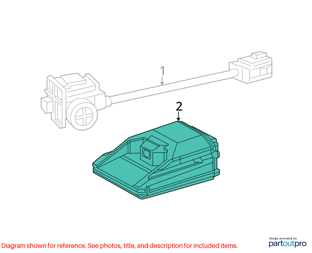 23 DODGE DURANGO FRONT VIEW WINDSHIELD MOUNTED CAMERA 68495638AC