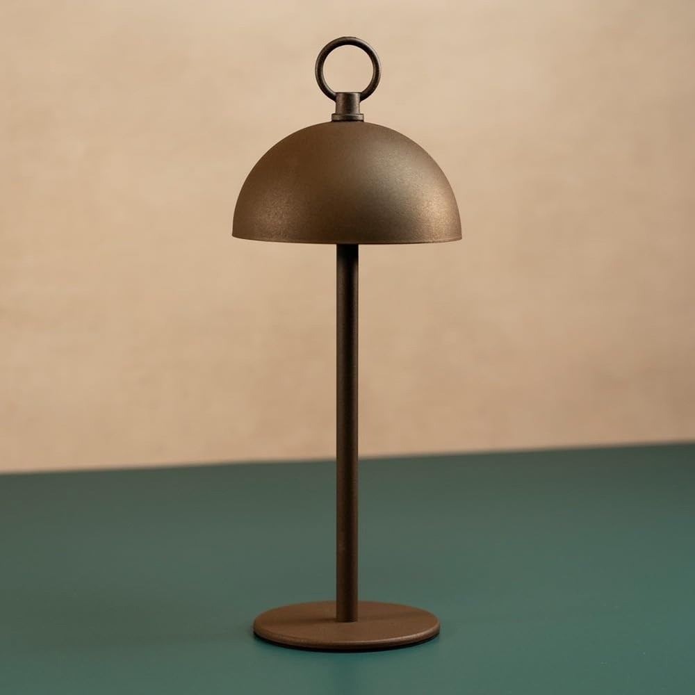 Branson 12" Rust Dimmable Rechargeable Table Lamp