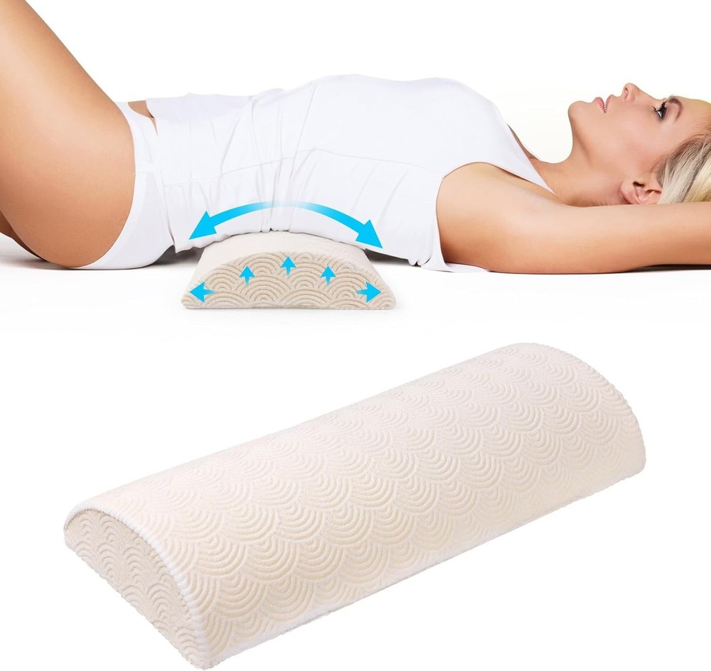 Lumbar Support Pillow for Sleeping Back Pain Relief Memory Foam Small
