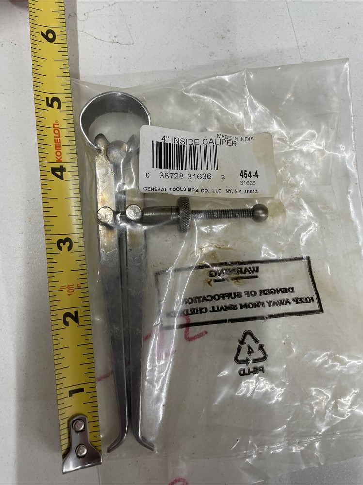 GENERAL TOOLS 4" Inside Caliper Solid Nut 454-4