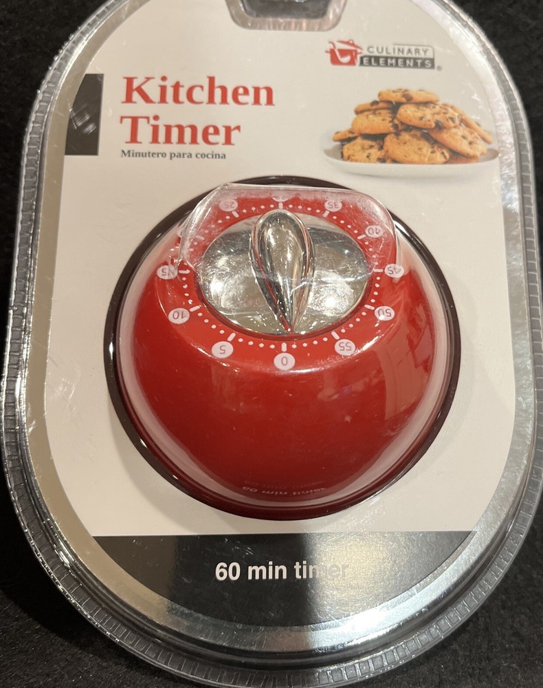 New Red 60 Minute Kitchen Timer by Culinary Elements