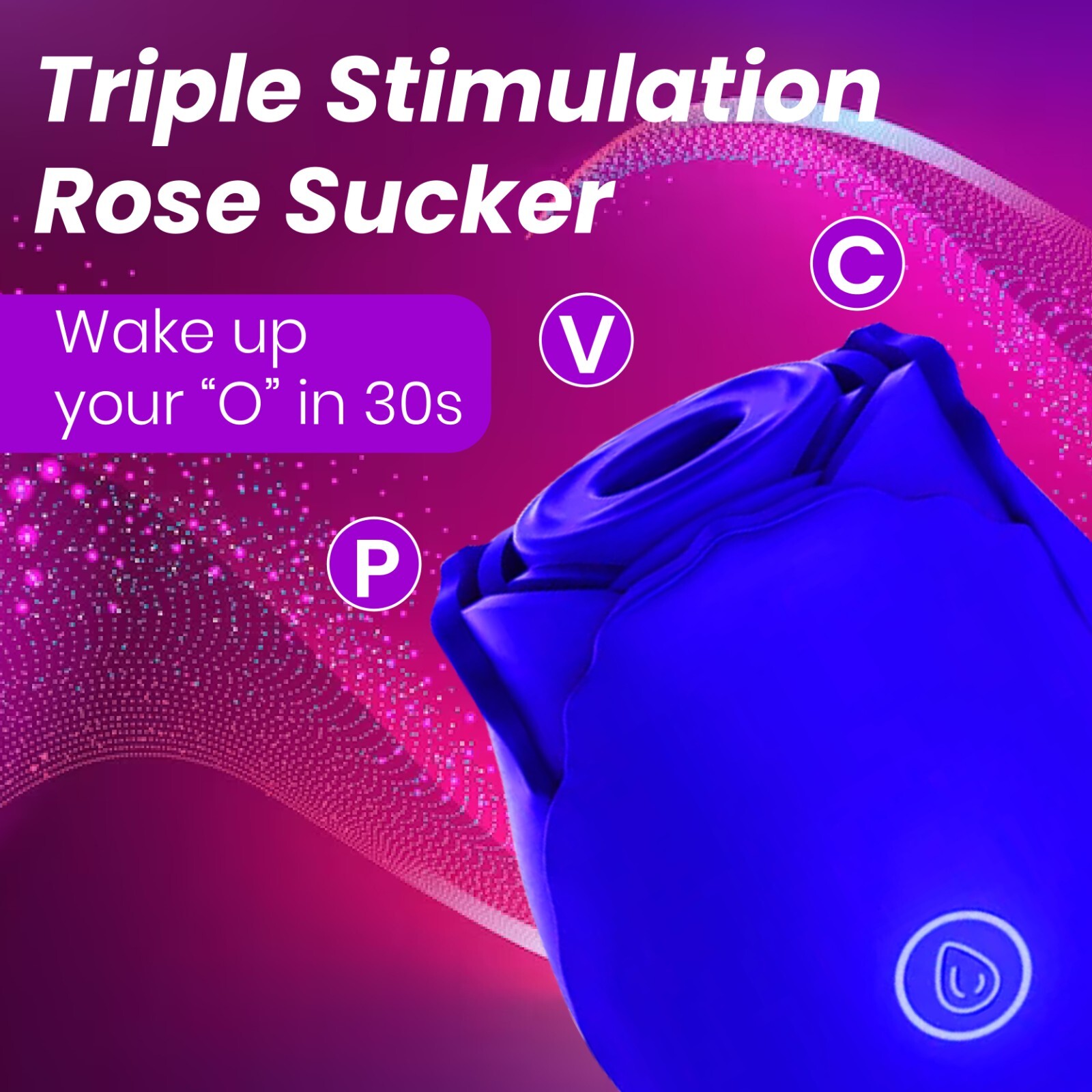 Rose Sucking Vibrator Clitoral G-spot Suction Thrusting Dildo Sex Toy 10 Speed