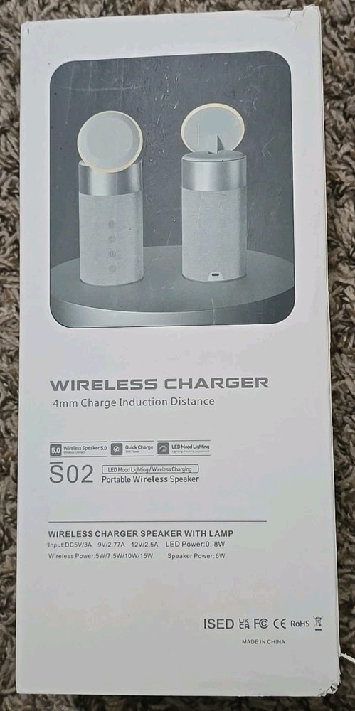 Iphone - Mood Light Wireless Charger Speaker