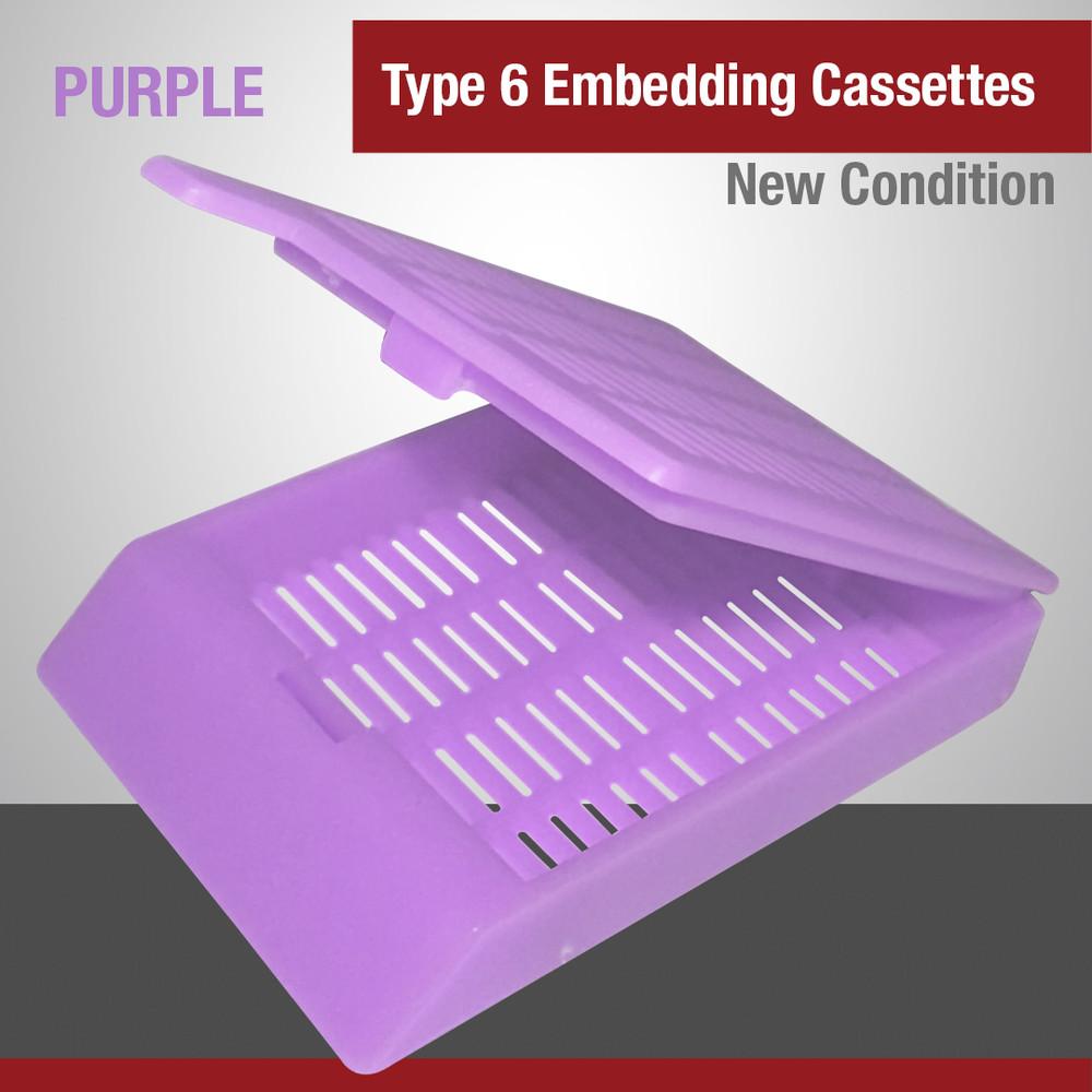 Embedding Cassettes, Type-6, Purple, One-Piece, 1,000 Per Case Pack