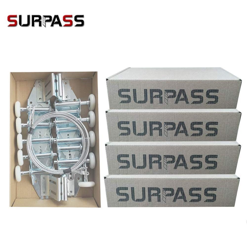 Garage door hardware kit rollers hinges brackets cable repair replacement set