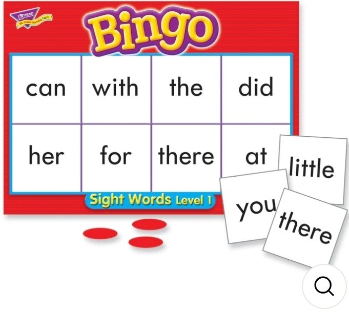 Trend Bingo Sight Words Level 1 Game