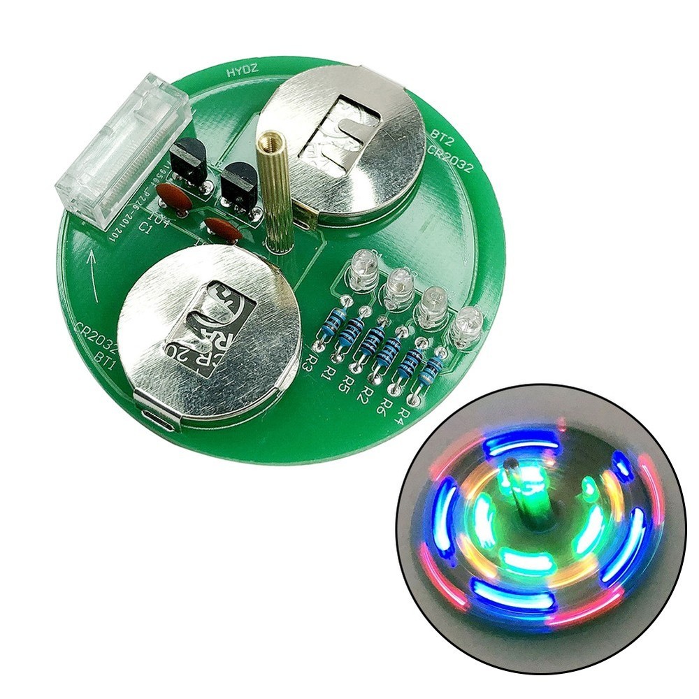 Easy Beginner DIY Soldering Kit for Electronics with LED Gyroscope Board