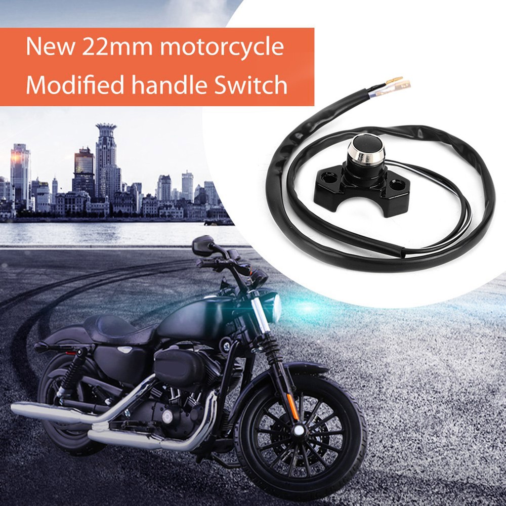 22mm Motorcycle Motorbike Handlebar CNC Engine Start Stop Kill Button Switch BT
