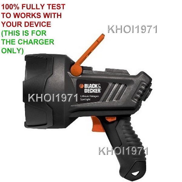 WALL Charger adapter for LIONHALB Black & Decker HALOGEN Spotlight