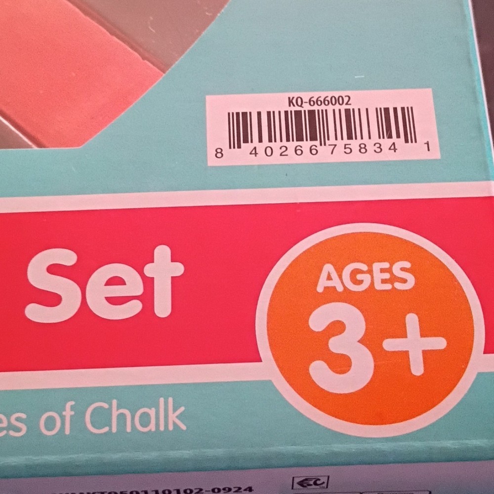 Sun Chalk Set, Multi-Color, Washable, Ages 3+.