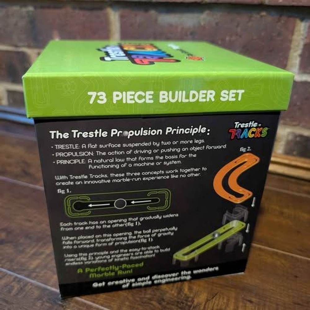 Trestle Tracks Builder Set 73 Piece Set STEM Engineering Toy EUC