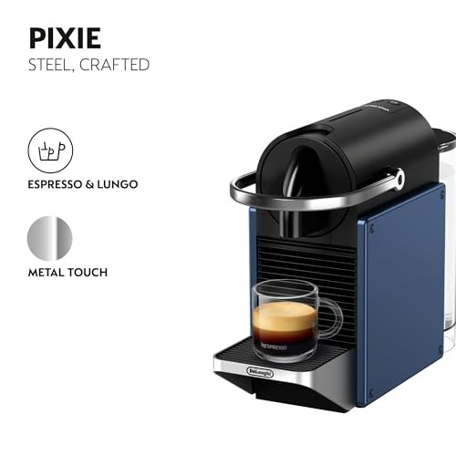 NESPRESSO PIXIE ESPRESSO MACHINE BY DE'LONGHI - DARK BLUE