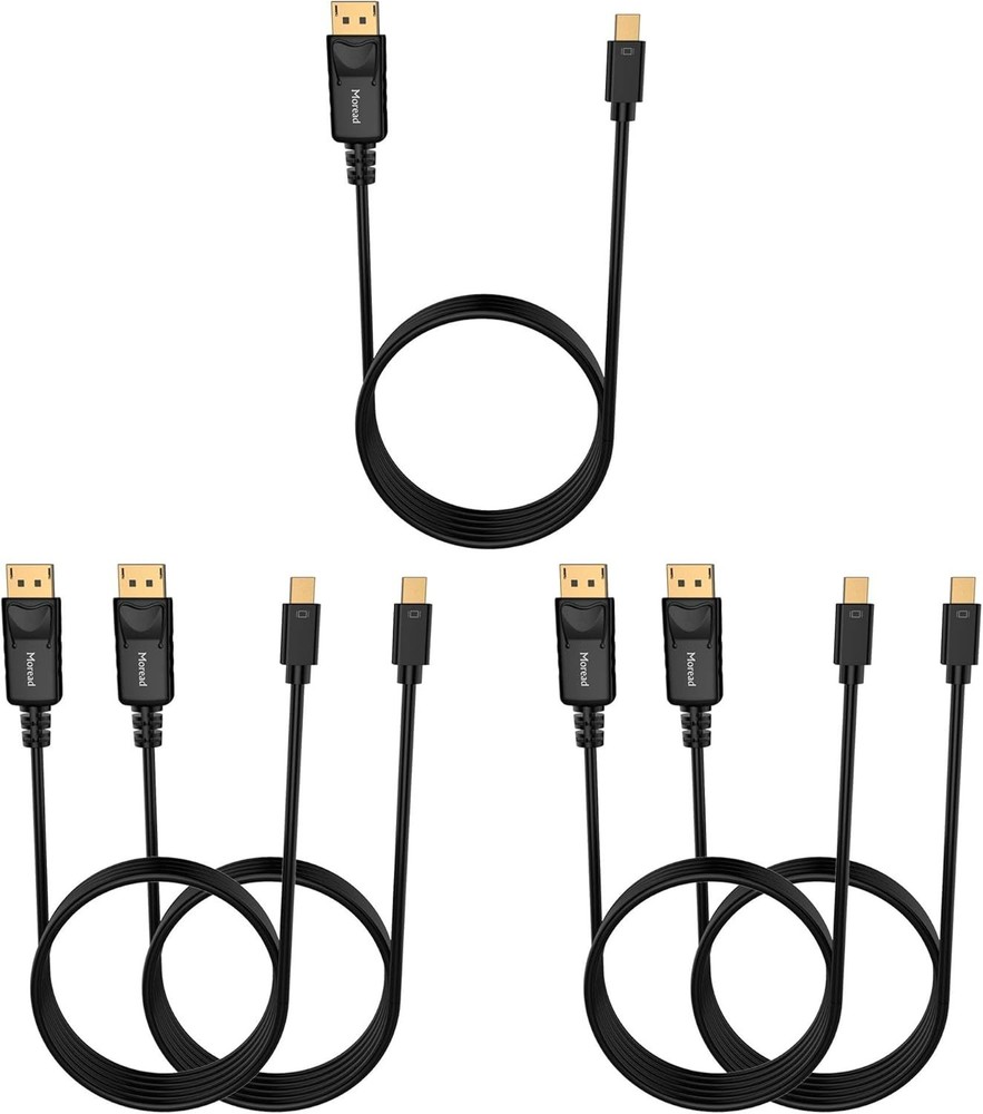 6ft Mini DisplayPort to DisplayPort Cable Pack