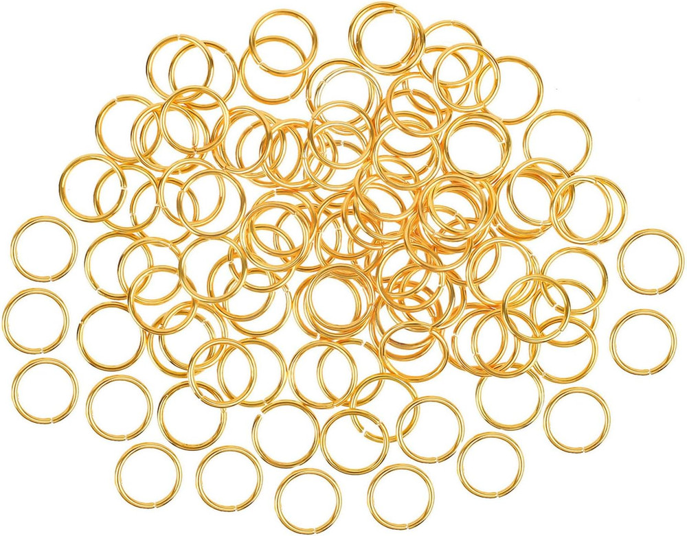 100 Pieces 10Mm Small Open Jump Ring Metal Split Rings for Crafts Making Wind Ch