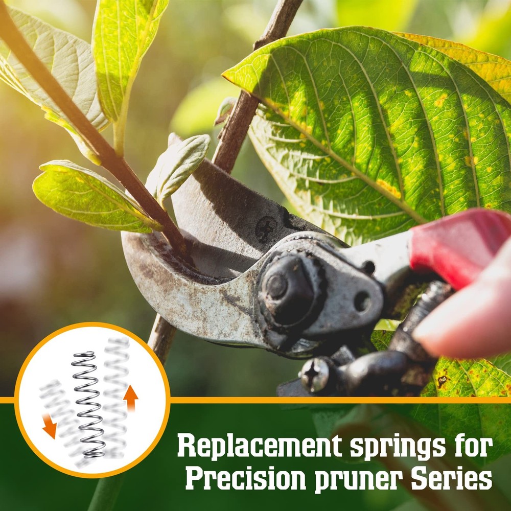 Moxweyeni 20 Pack Precision Pruner Pruning Shear Springs Stainless Silver