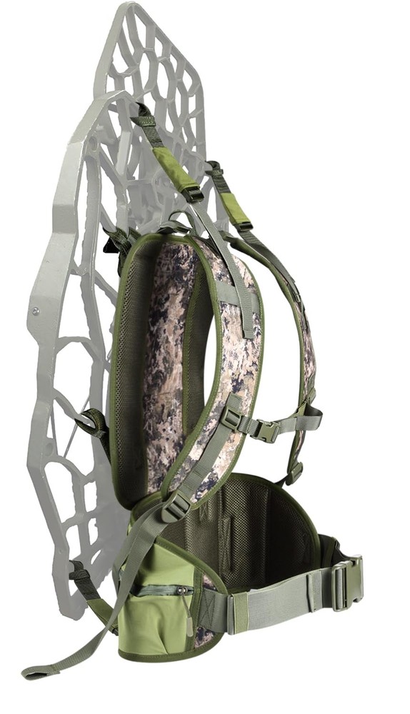 Treestand Transport System, Comfortable Padded Tree Stand Mountain Camo