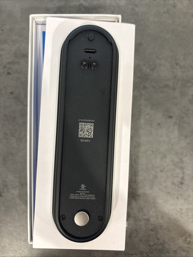 Google Nest Doorbell, Battery - Snow, Open Box