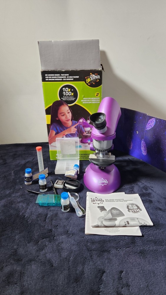 Toys R Us edu science microscope With Projector 2 In 1 Tested Works Stem